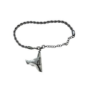 Nike Air Jordon silver tone shoes sneaker ankle‎ jewlery charm